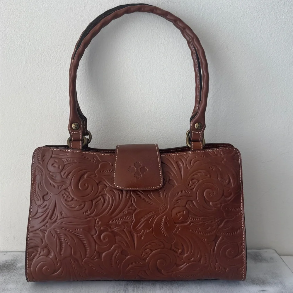 Patricia Nash Burnish Tooled Leather Rienzo Shoulder Handbag Florence